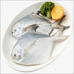 Silver Pomfret (Paplet) Large 1kg-1.1kg (4 Counts)